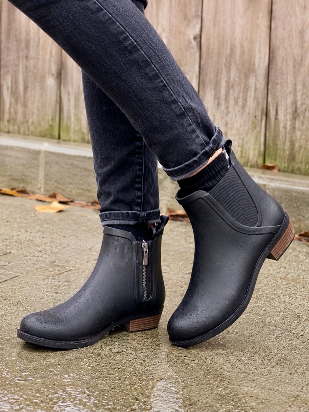 Lucky Brand Basel H2O Waterproof Chelsea‎ Rain Booties Black Women’s 9